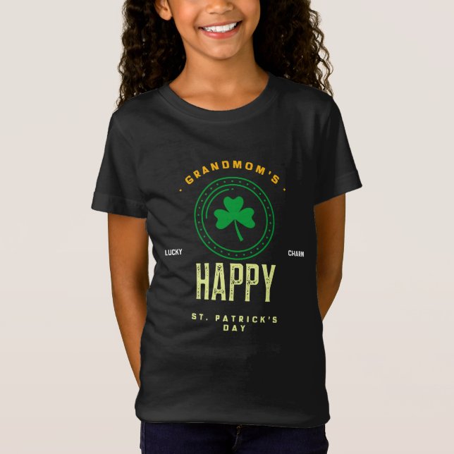 T-Shirt Grand-mère's Lucky Charm Happy St. Patrick's Day (Devant)