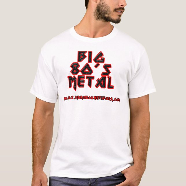 T-shirt Grand métal T classique des années 80 (Devant)