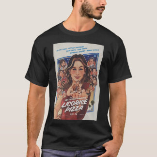 T-shirt Grand modèle de la pizza Licorice