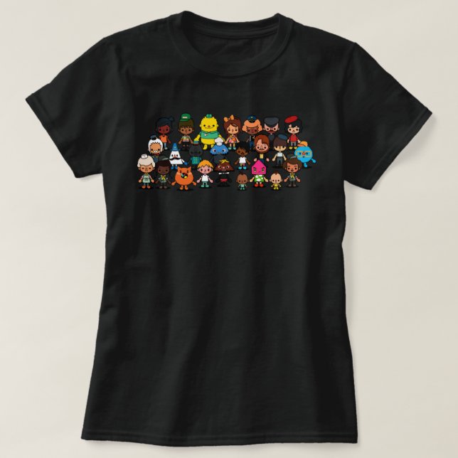 T-shirt Grand Modèle Manga Toca Boca Anime Cadeaux Ventila (Design devant)