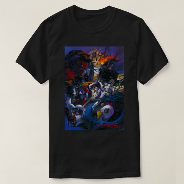 T-shirt Grand Modèle Shin Megami Tensei 3 Nocturn Cadeau M (Design devant)