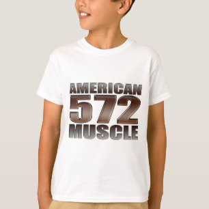 T-shirt grand moteur de caisse de bloc du muscle 572