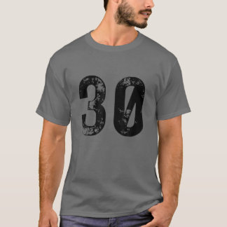 T-shirt Grand Nombre 30 Pour 30E Anniversaire Trente Anniv