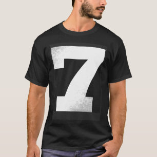 T-shirt Grand Nombre 7 Balloons Numéros De Sport