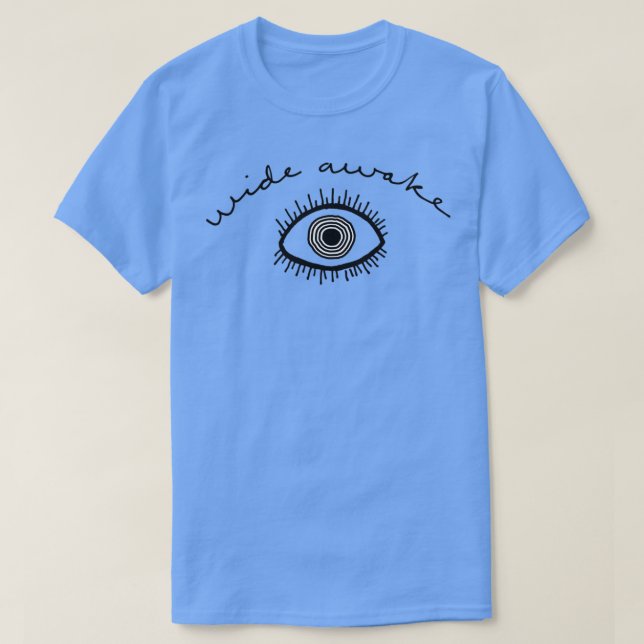 T-shirt GRAND OEIL ÉVEILLÉ noir (Design devant)