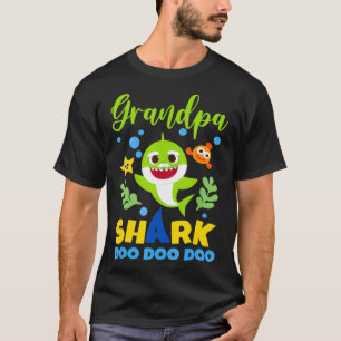 T-shirt Grand-pa Shark Cadeau mignonne bébé requin famil