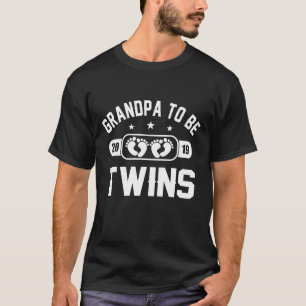 T-shirt Grand-papa à être jumeaux 2019 - grand-père à