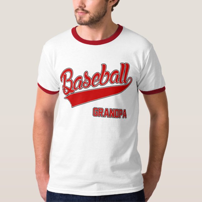 T-shirt Grand-papa de base-ball (Devant)