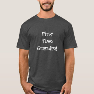 T-shirt Grand-papa de première fois - conception foncée de