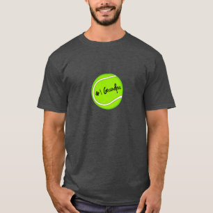 T-shirt Grand-papa du numéro un sur la balle de tennis