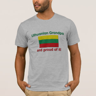 T-shirt Grand-papa lithuanien fier