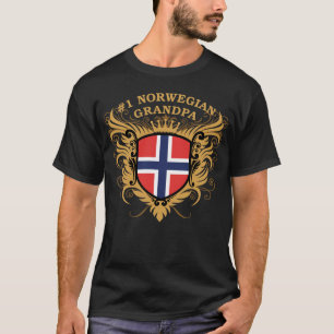 T-shirt Grand-papa norvégien du numéro un
