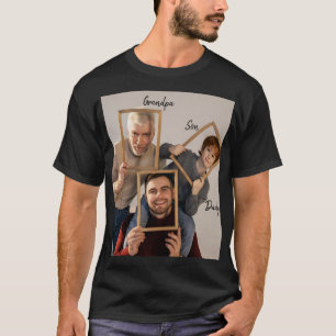T-shirt Grand-papa personnalisé Père Fils