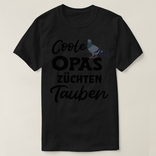 T-shirt grand-pas cool race pigeons pigeons tourtes ailes  (Design devant)