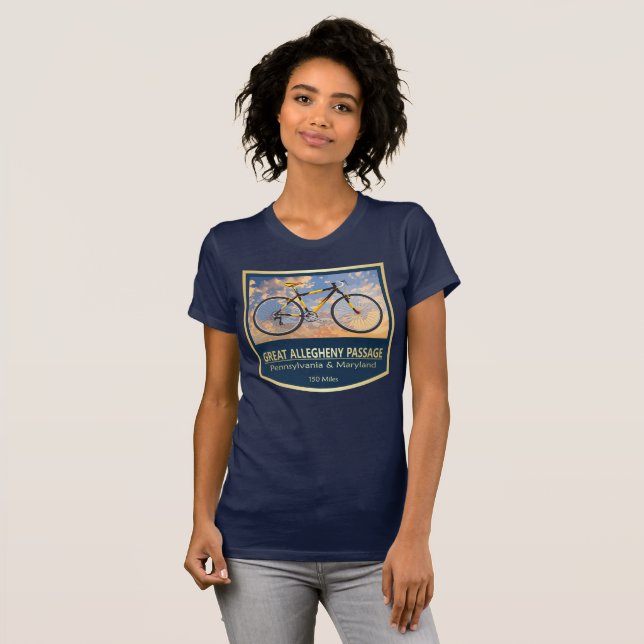 T-shirt Grand Passage Allegheny (vélo2) 2 (Devant entier)