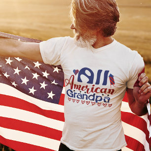 T-shirt Grand-père américain 4 juillet grand-père