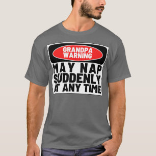 T-shirt Grand-père Avertissement mai faire la sieste souda