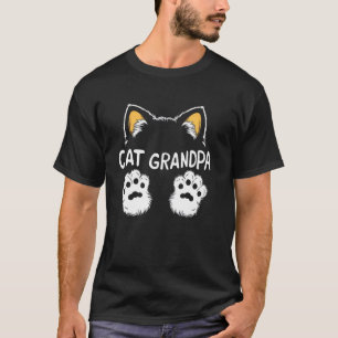 T-shirt Grand-père chat Minou amoureux de chat Pattes d'an