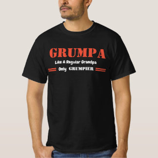 T-shirt Grand-Père Comme Un Grand-Père Régulier, Seul Grum