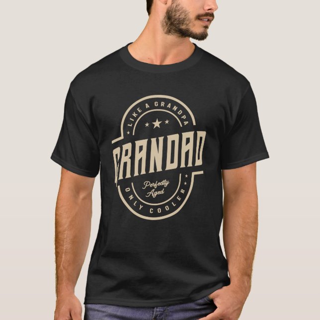 T-shirt Grand-père comme un grand-père seulement Glacière  (Devant)