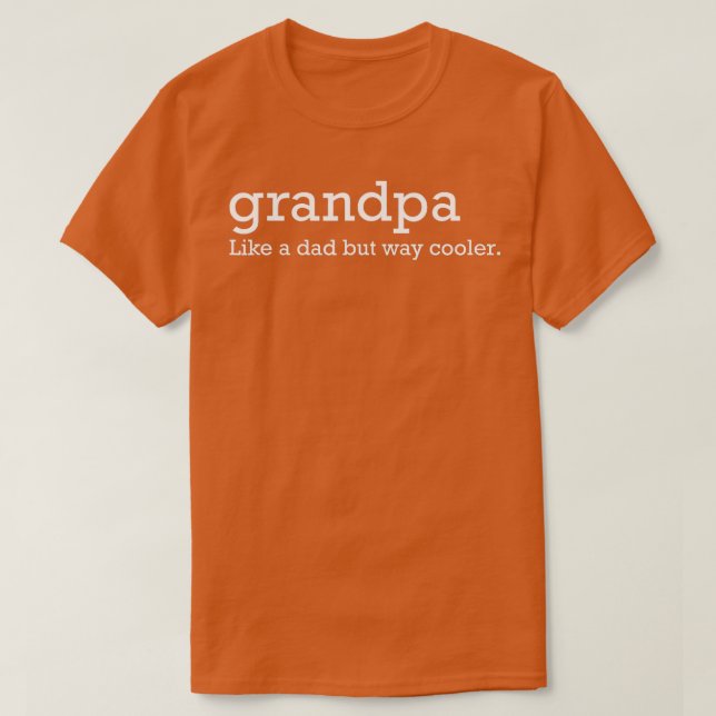 T-shirt Grand-père comme un père mais glacière (Design devant)
