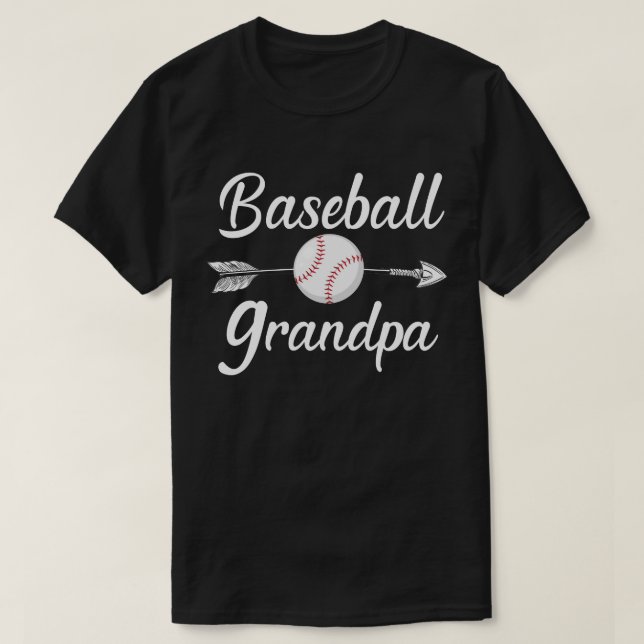 T-shirt grand-père de base-ball (Design devant)