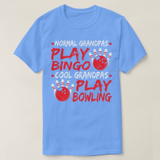 T-shirt Grand-père de Bowling (Design devant)