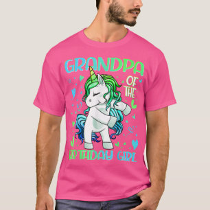 T-shirt Grand-père de la fille d'anniversaire Flossing Uni