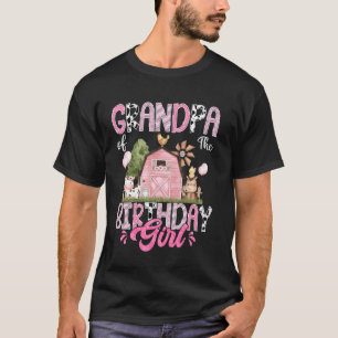 T-shirt Grand-père de la fille qui fête son anniversaire 1