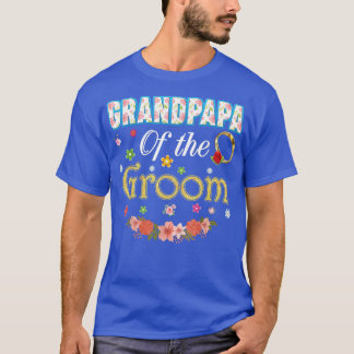 T-shirt Grand-Père De La Groom Mariage Fleur De Famille