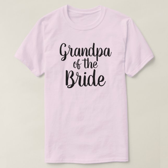 T-shirt Grand-père de la mariée (Design devant)