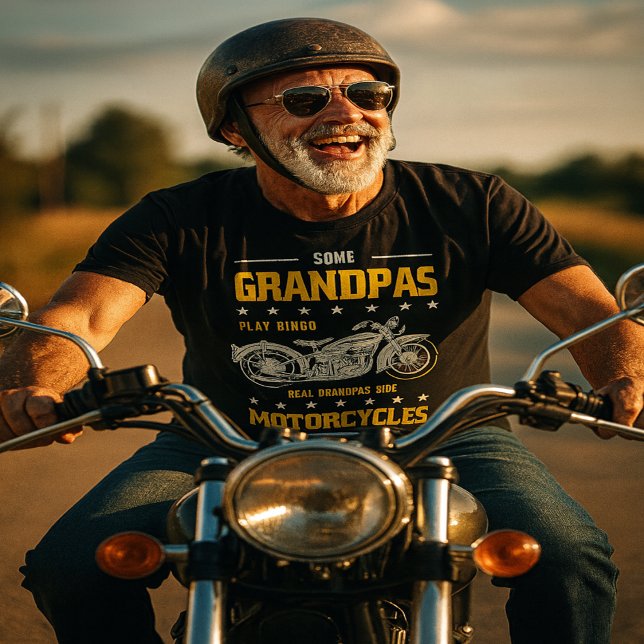 T-shirt Grand-père de la moto (Créateur téléchargé)