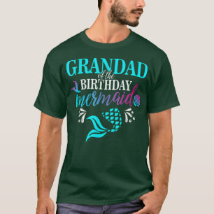 T-shirt Grand-père de la sirène d'anniversaire famille app