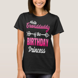 T-shirt Grand-père de l'Anniversaire de la Princess Party 