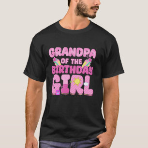 T-shirt Grand-Père De L'Anniversaire Fille Cochon Famille