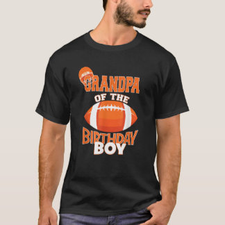 T-shirt Grand-Père De L'Anniversaire Garçon Américain Foot
