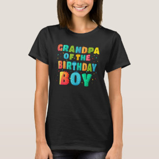 T-shirt Grand-Père De L'Anniversaire Garçon Rex Dinosaur P