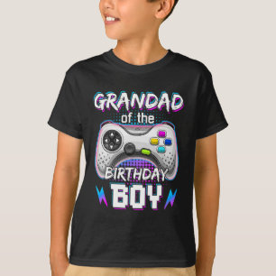 T-shirt Grand-Père De L'Anniversaire Jeu Vidéo Garçon B-da
