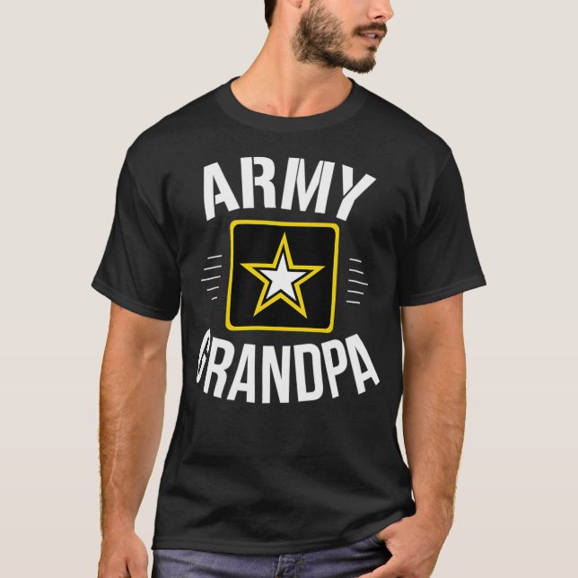 T-shirt Grand-père de l'armée (Devant)