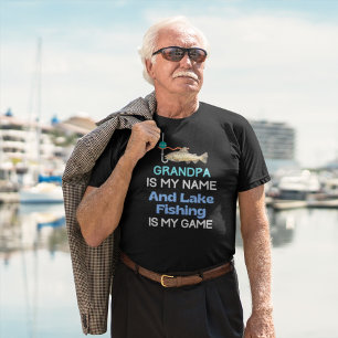 T-shirt Grand-père de pêche du lac