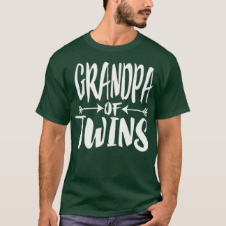T-shirt Grand-Père De Twins Twins Faire-part Cadeau