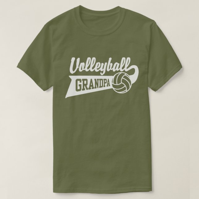 T-shirt Grand-père de volley-ball (Design devant)