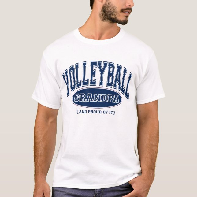 T-shirt Grand-père de volley-ball (ET FIER DE CELA) (Devant)
