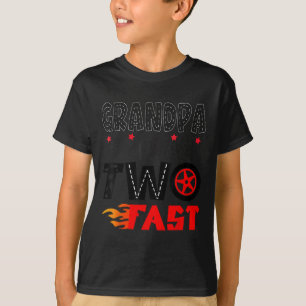 T-shirt Grand-Père Des Deux Fast 2nd Birthday Boy Racing C