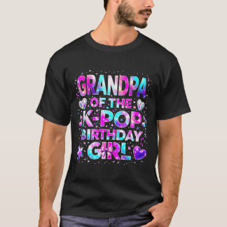 T-shirt Grand-père des filles d'anniversaire K-Pop de musi