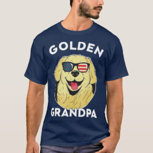T-shirt Grand-père des hommes Golden Retriever