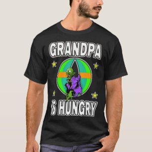 T-shirt Grand-père d'Halloween a faim bouddha les droits h