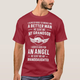 T-shirt Grand-père Dieu m'a envoyé ma petite-fille