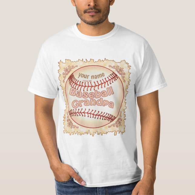 T-shirt Grand-père du baseball (Devant)