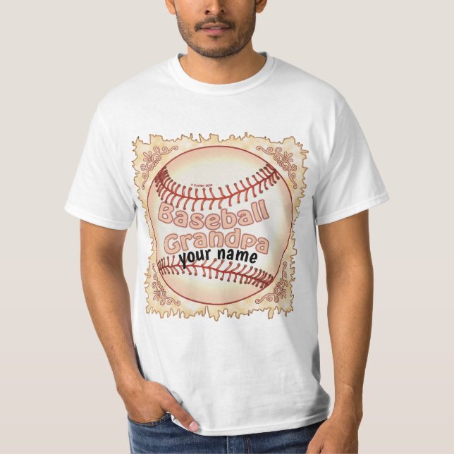 T-shirt Grand-père du baseball (Devant)